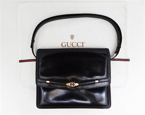 black and white vintage gucci bag|authentic vintage gucci handbag.